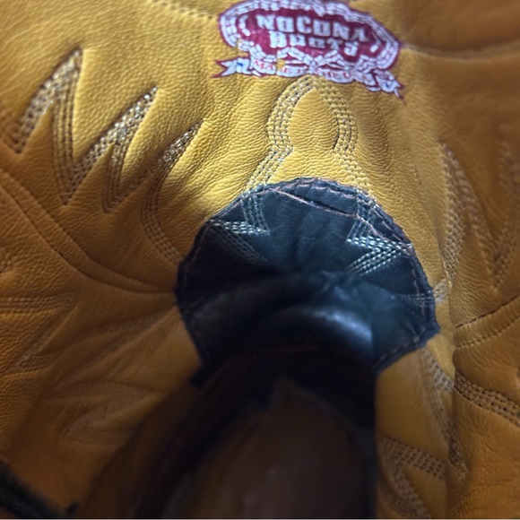 Nocona Classic Black Deertan Leather Cowboy Boots - Picture 8 of 9